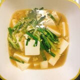 超簡単 ニラ玉豆腐